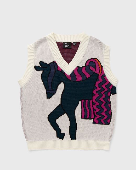 By Parra Knitted horse knitted spencer male Zippers Cardigans now available