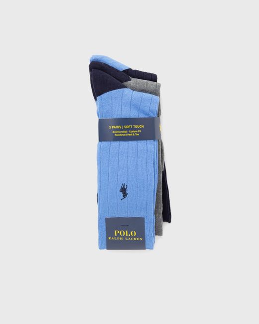 Polo Ralph Lauren SOFT RIB-CREW SOCK-3 PACK male Socks now available