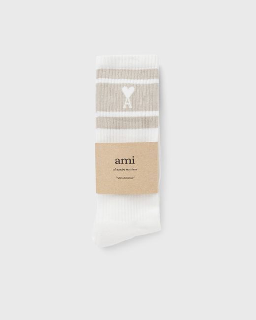 AMI Alexandre Mattiussi ADC STRIPED SOCKS male Socks now available 42