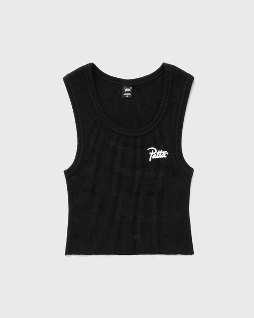 Patta Cropped Waffle Tank Top female Tops Tanks now available