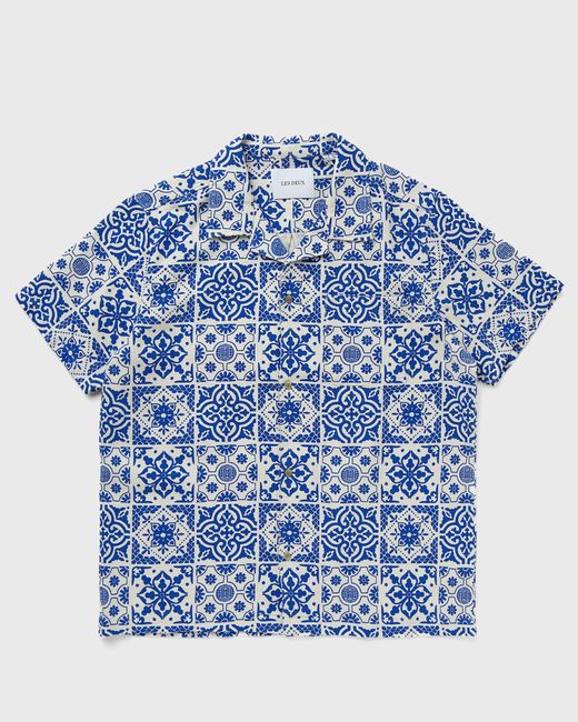 Les Deux Tile Cotton SS Shirt male Shortsleeves now available