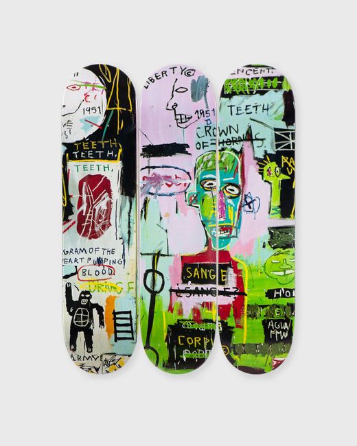 The Skateroom Jean-M. Basquiat Italian DECKS 3-Pack male Home deco now available