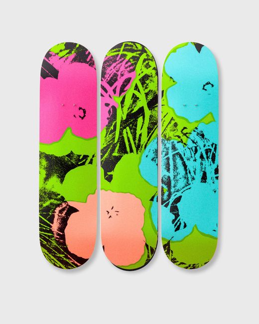 The Skateroom Andy Warhol Flowers Decks Green/Pink 3-Pack male Home deco now available