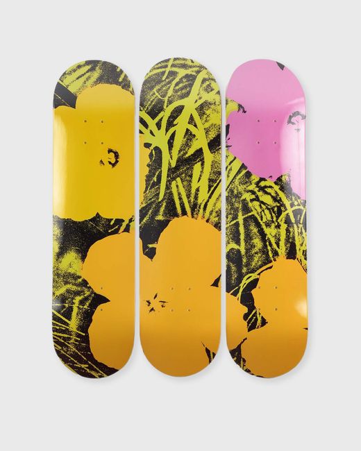 The Skateroom Limited Edition Andy Warhol Flowers Lime/Orange Deck male Home deco now available