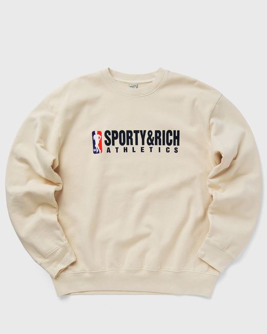 Sporty & Rich Team Logo Crewneck male Sweatshirts now available