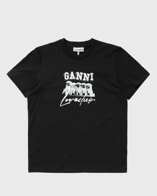 Ganni Thin Jersey Puppy Love Relaxed Tee female Shortsleeves now available