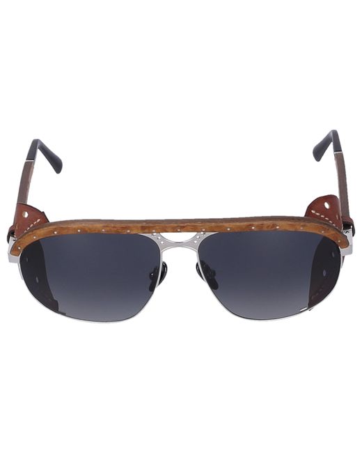 Gold & Wood Sunglasses Aviator BORN HERRITAGE LIMITED EDITION Wood