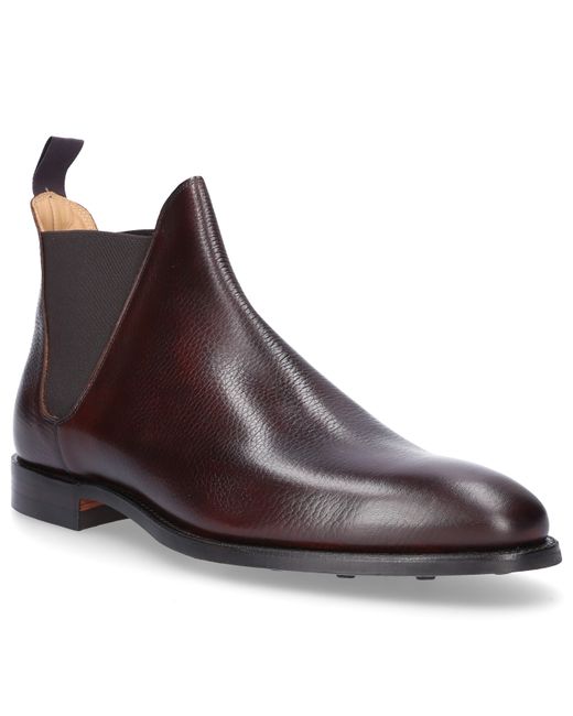 Crockett & Jones Chelsea Boots calfskin Scotchgrain leather