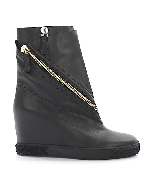 Casadei Wedge Boots leather 8.5