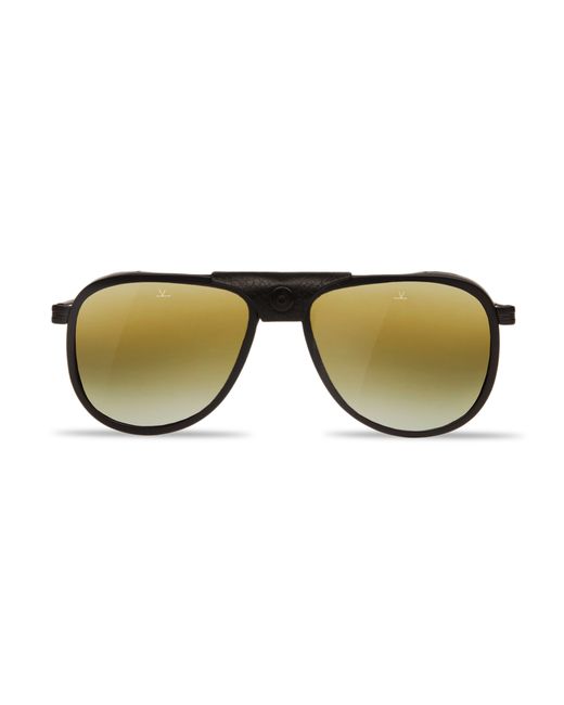 Vuarnet Sunglasses Aviator GLACIER1957 steel matte acetate black