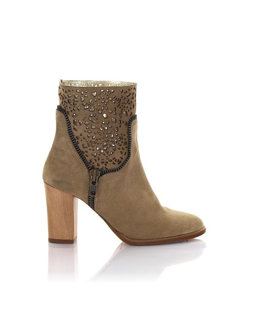 Rossano Bisconti Ankle Boots suede Decorative zipper