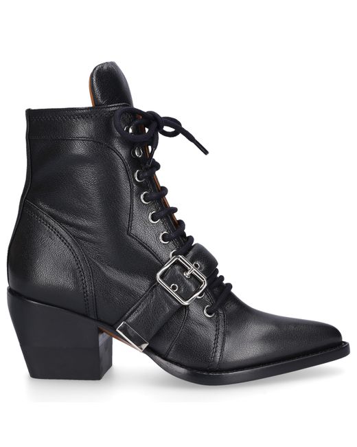 Chloé ChloÃ Lace Up Ankle Boots Rylee calfskin Metal eyelets