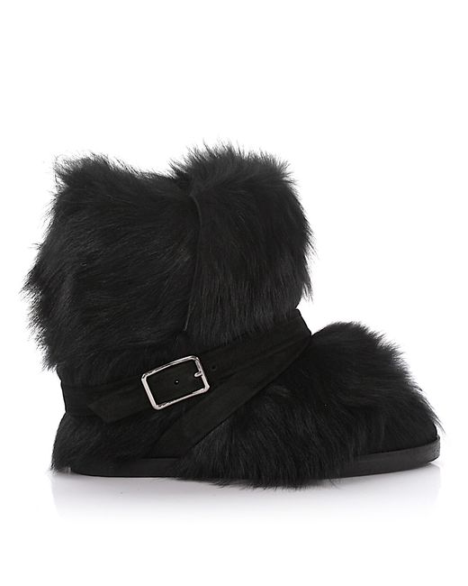Gianvito Rossi Ankle Wedge Boots suede lamb fur