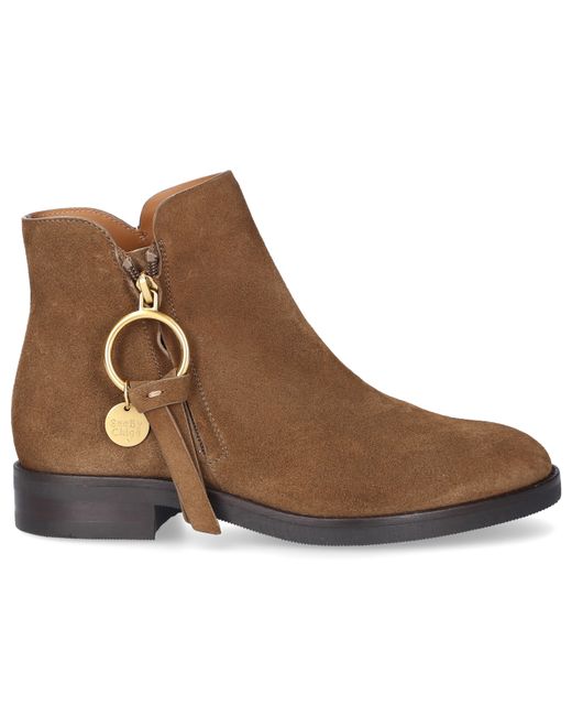 See by Chloé Classic Ankle Boots SB331 calfskin