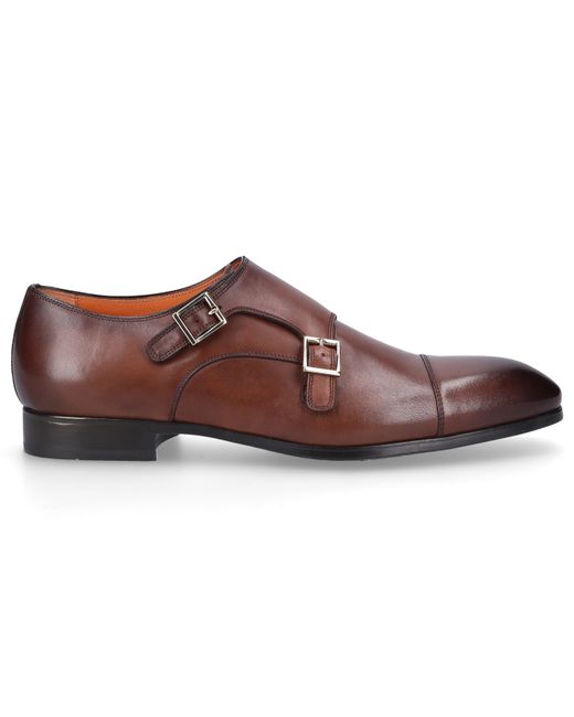 Santoni Monk Shoes 14549 calfskin