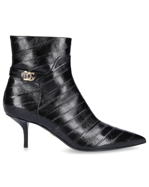 Dolce & Gabbana Ankle Boots DG eel leather Logo