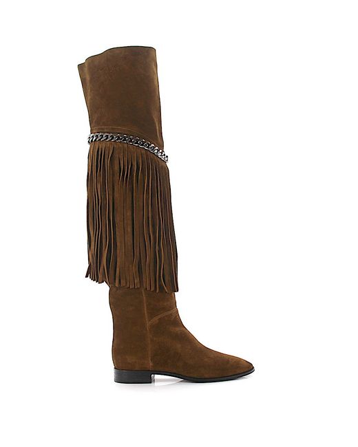 Casadei Boots with Fringes 1T835E