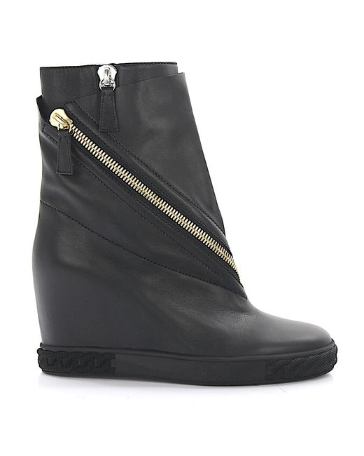 Casadei Wedge Boots leather