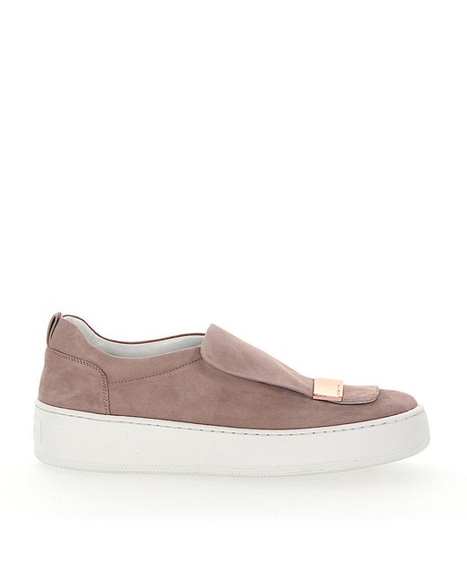 Sergio Rossi Slip-On Sneakers A79290 suede rosÃ