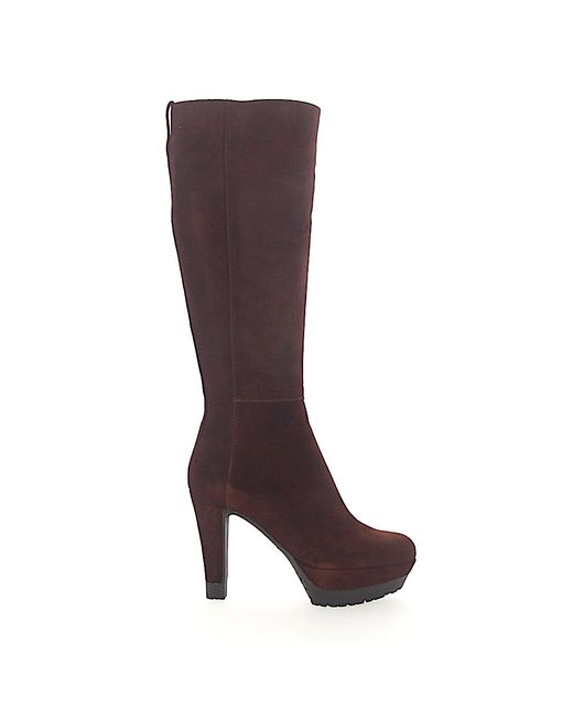 Sergio Rossi Boots suede Contrast stitching
