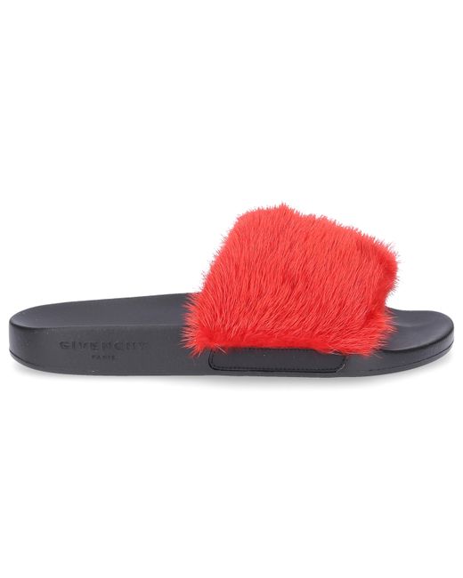Givenchy Sandals PARIS mink Fur rubber