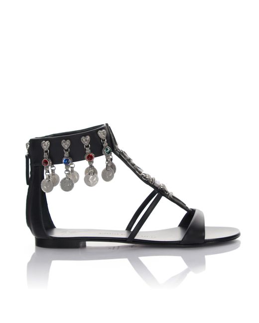 Giuseppe Zanotti Design Sandals Roll 10 with ankle strap leather