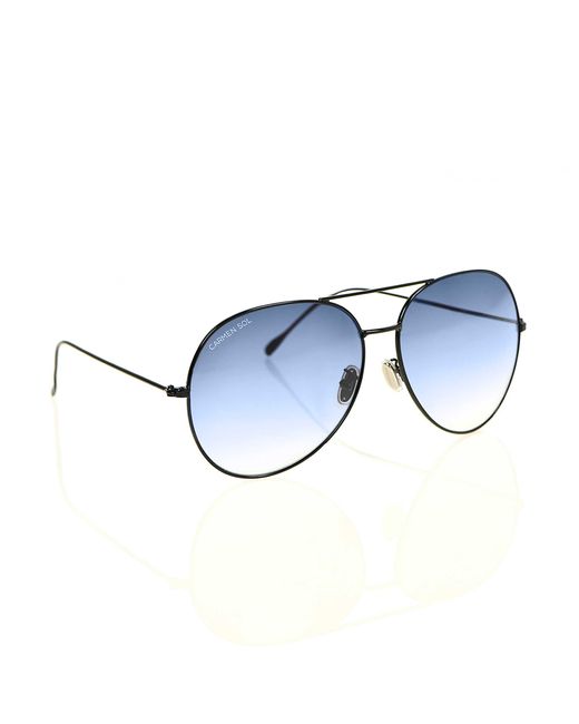 Carmen Sol Navy Aviator sunglasses