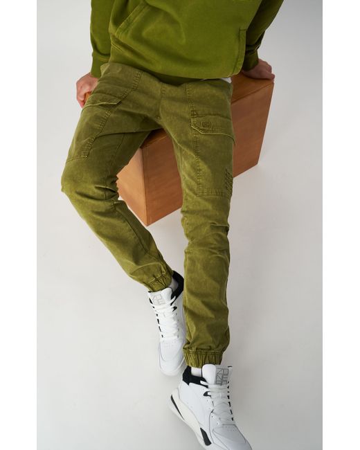 Champion Olive Ice-Dyed Cotton Joggers