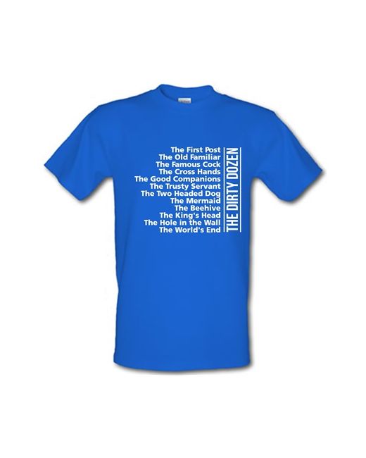 CharGrilled The Worlds End List of Pubs male t-shirt.