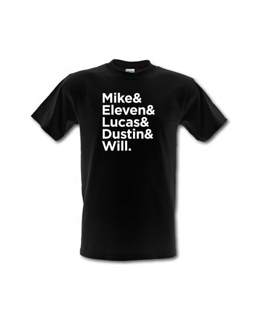 CharGrilled Mike Eleven Lucas Dustin Will male t-shirt.