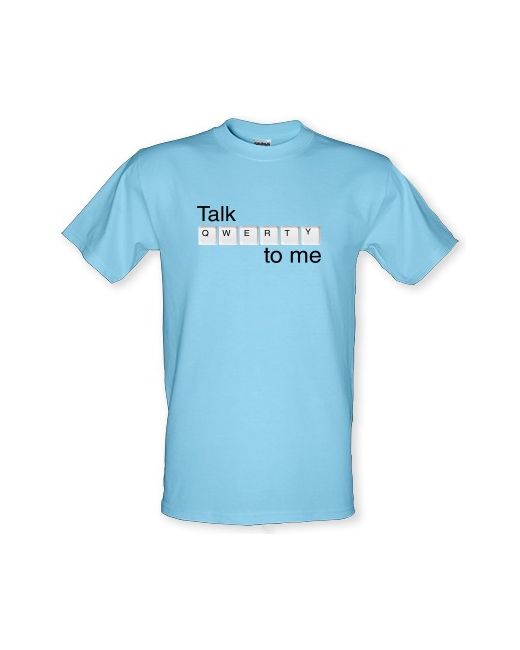 CharGrilled Talk Qwerty To Me male t-shirt.