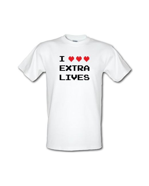 CharGrilled I Heart Extra Lives male t-shirt.