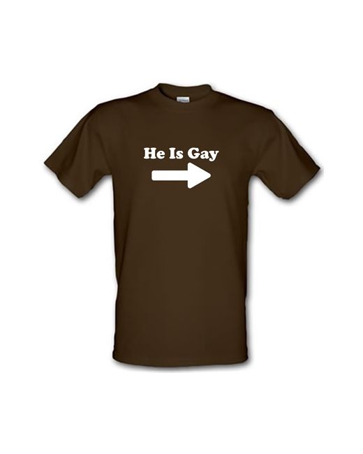 CharGrilled He Is Gay male t-shirt.