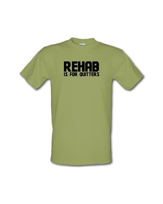 CharGrilled Rehab is for quitters male t-shirt.