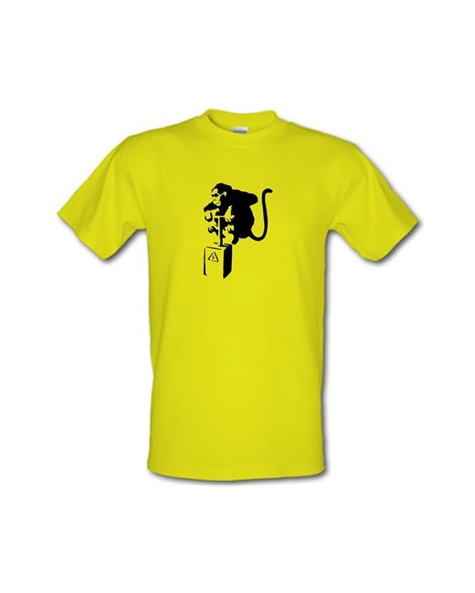 CharGrilled Banksy Monkey Detonator male t-shirt.
