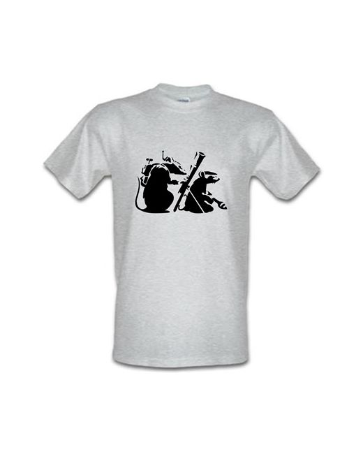 CharGrilled Banksy guerilla rats male t-shirt.