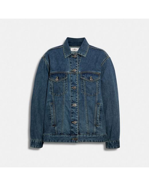 Coach Signature Relaxed Denim Jacket in