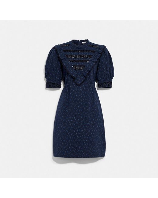 Coach Short Party Dress In Organic Cotton in