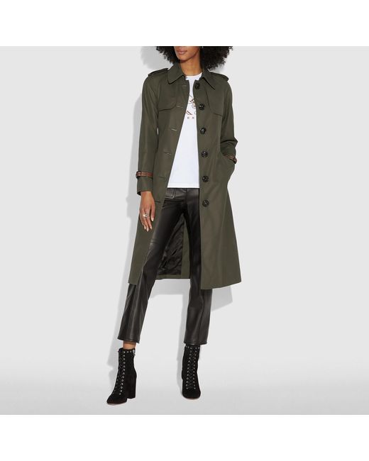 Coach Cotton Trench Coat