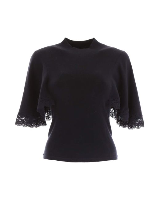 See by Chloé KNIT TOP WITH CAPE SLEEVES