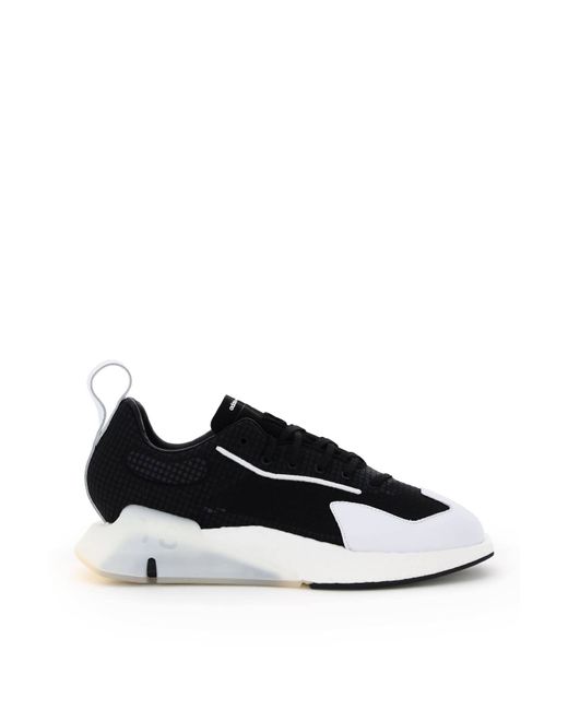 Y-3 0 Black Technical Leather