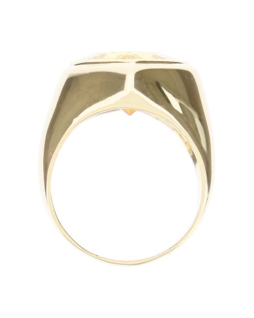 Timeless Pearly CRYSTAL HEART RING Gold Yellow
