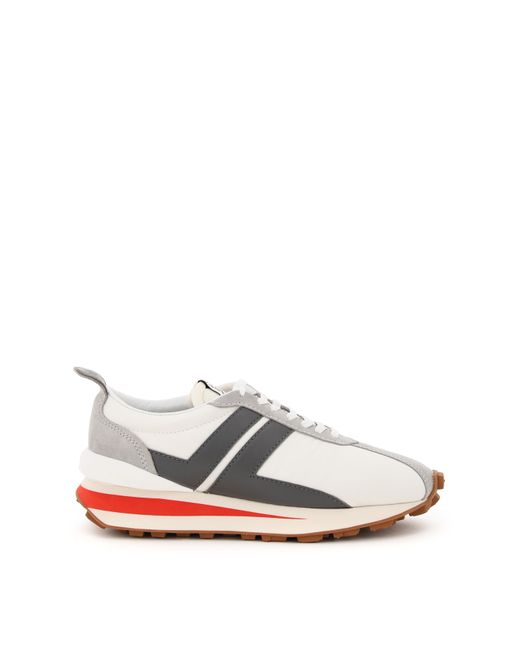 Lanvin BUMPER SNEAKERS White Grey Leather Technical