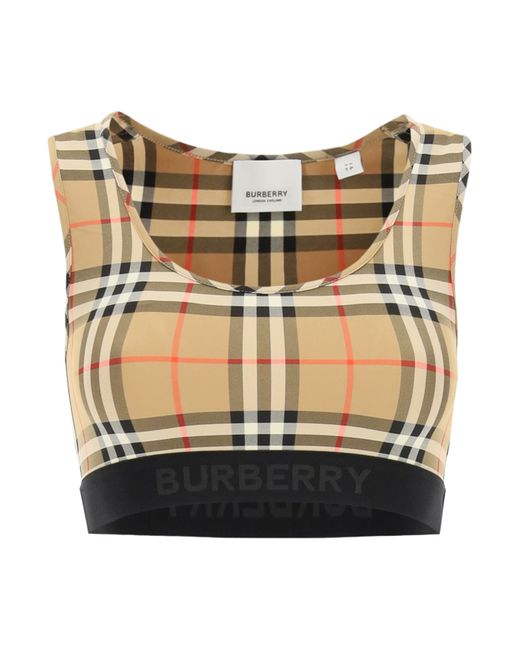 Burberry DALBY CHECK SPORT TOP Black Red