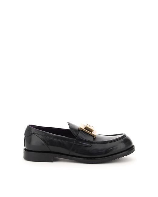 Dolce & Gabbana LOAFERS WITH LOGO PLAQUE