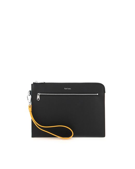 Paul Smith TWO-TONE POUCH Black Blue Yellow
