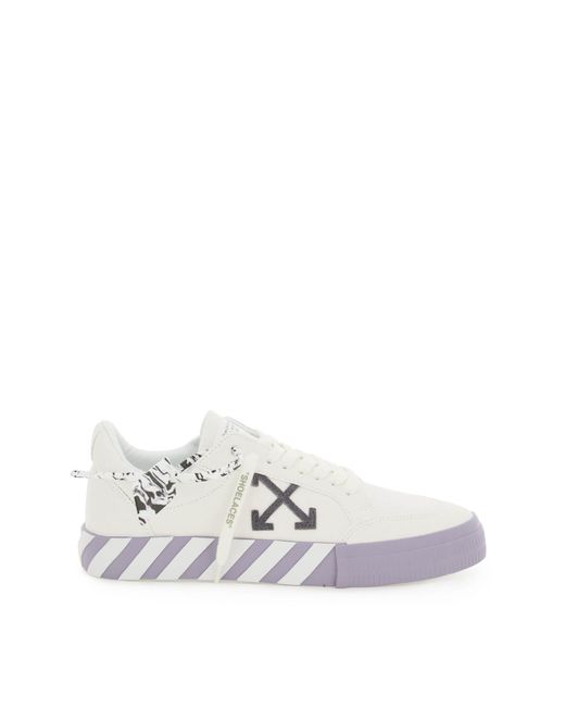 Off-White LOW VULCANIZED CANVAS SNEAKERS White Grey