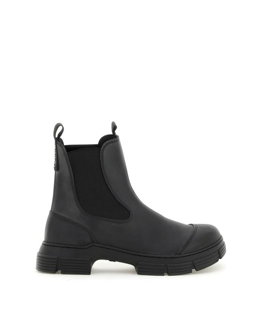 Ganni RECYCLED RUBBER ANKLE BOOTS