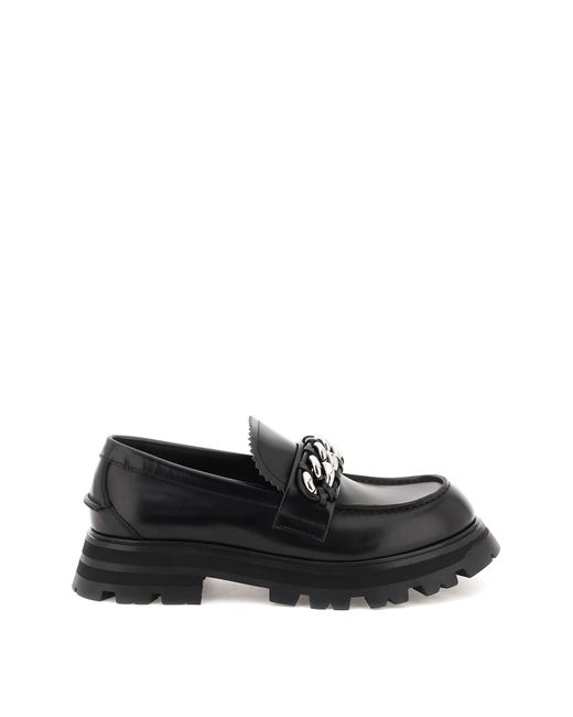 Alexander McQueen CHAIN PENNY LOAFERS