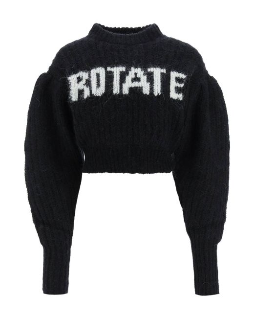 Rotate AND ALPACA SWEATER WITH LOGO